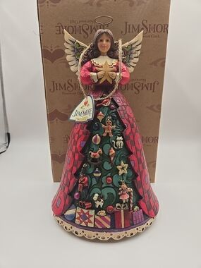 Jim Shore "Christmas Spirit Shines Bright" Angel Figurine ORIGINAL BOX